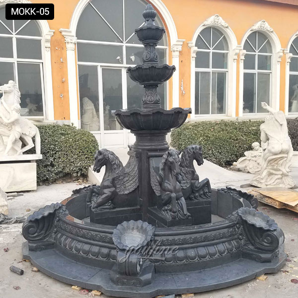Home depot large 3 tiered marble fountain supplier outside house