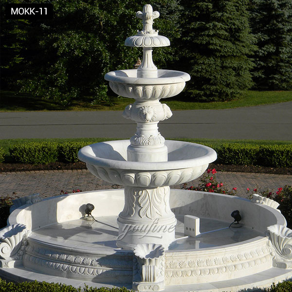 feng shui 4 tiered stone water fountain with dolphin UAE