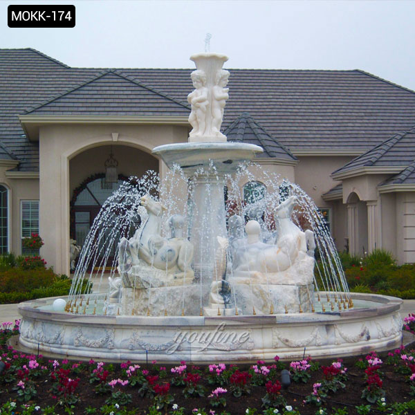 urban 4 tiered stone fountain with angels UAE