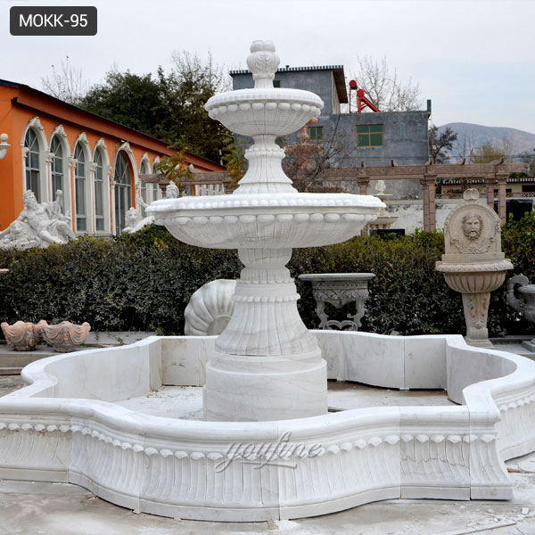Modern large tiered stone water fountain supplier for sale
